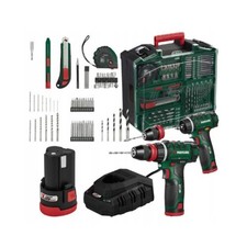 Parkside Trapano Avvitatore PBSA 12 Set XXL 2 Batterie Caricabatterie DIFETTO VA