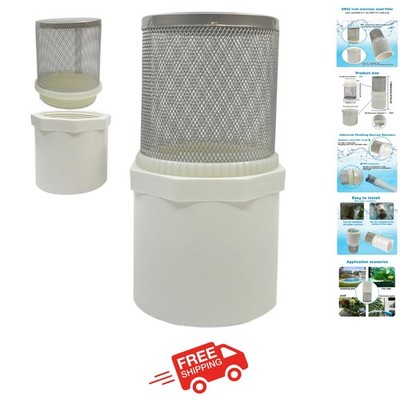 Durable 2-Inch DN50 Stainless Steel Water Filter with PVC Connector for Purity