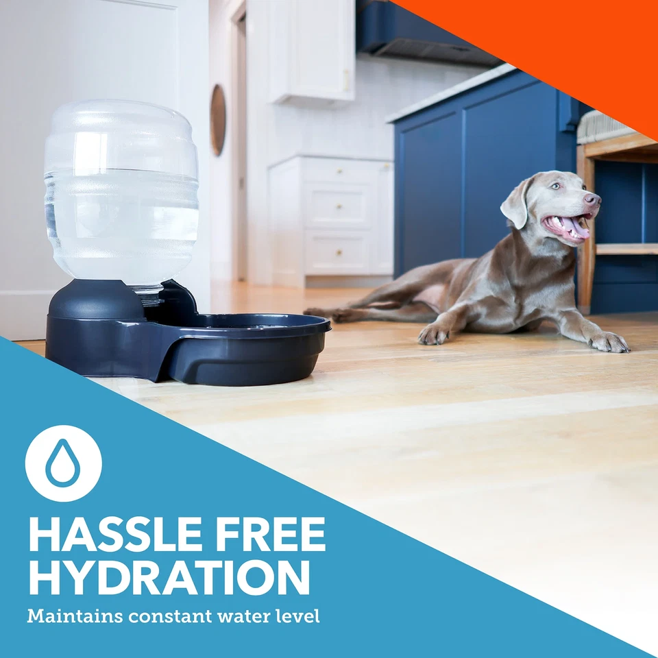 Gravity Pet Waterer, Blue, Extra Large for Dogs and Cats, 4 Gallons - Image 2 of 4