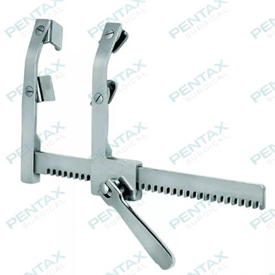 MORSE Sternal Retractor, Adult 8'' Spread, Curved Arms, with 4 Blades CE