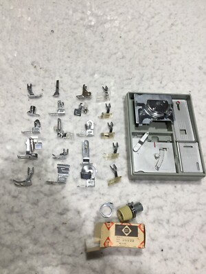 #ad 20 Sewing Quilting Zipper Shanks Presser Feet Attachments Dial and Sears Parts $18.00