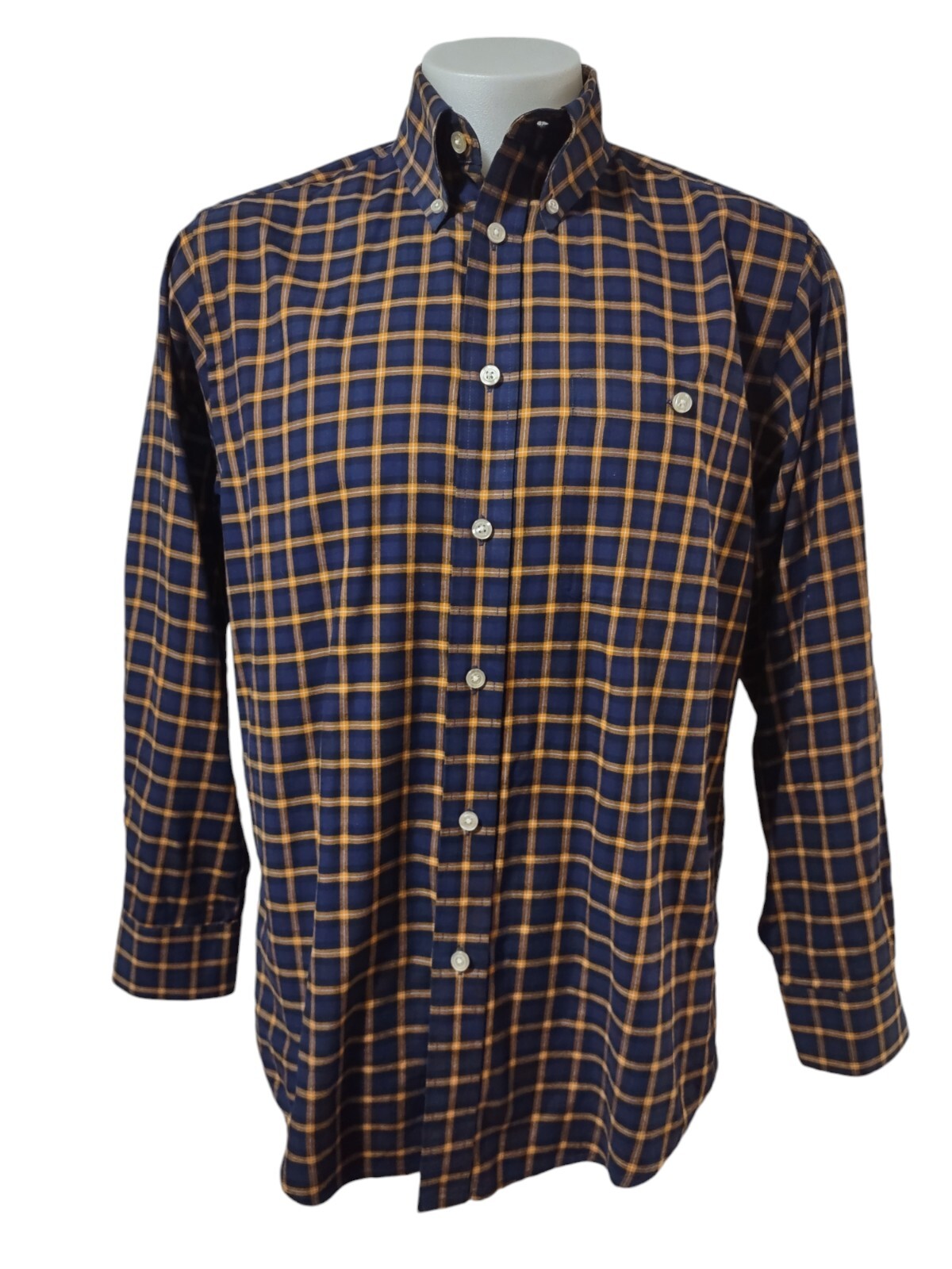 ORVIS Dress Shirt Men's Medium Country Plaid Long… - image 1