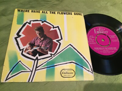 VARIOUS - WHERE HAVE ALL THE FLOWERS GONE E.P. - EMBASSY RECORDS 1964 VG