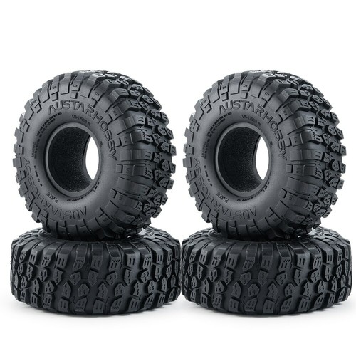 2/4PCS 120MM 1.9Inch Rubber Tyres Wheel Tires for 1/10 RC Rock Cler Axial SCX10 - Picture 6 of 21