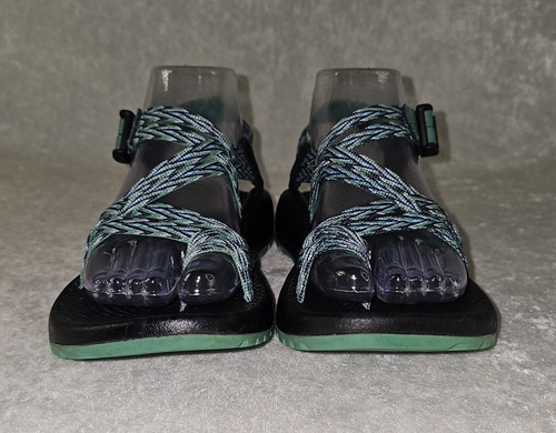 Sandali sportivi da donna Chaco ZX/2 classici punta ad anello cinturino verde pugnale taglia 7 - Foto 6 di 8