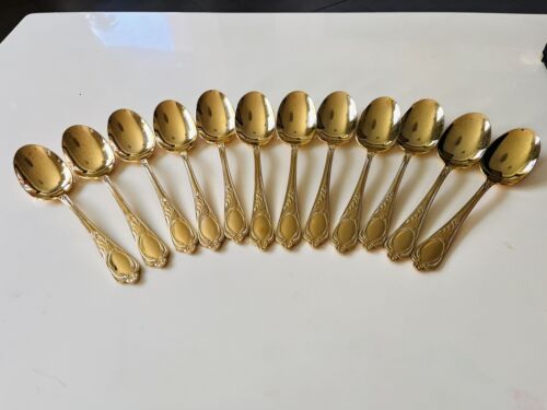 Vintage seltenes Solingen 24K vergoldet Besteck 70 Teile Besteckkasten Set - Bild 12 von 18