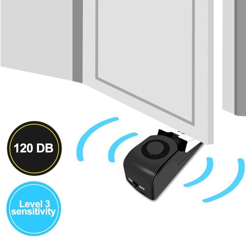 Door Stop Alarm Wireless Home Travel Security Portable System Safety Wedge Alert - Picture 5 of 9