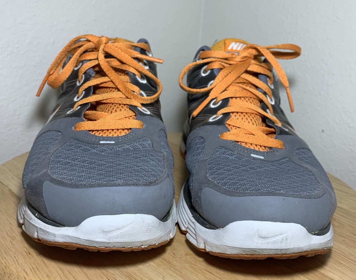 NIKE LUNARGLIDE＋2 Nike LunarGlide+ 2 Low Cool Grey Total Orange W Sz 9 | eBay