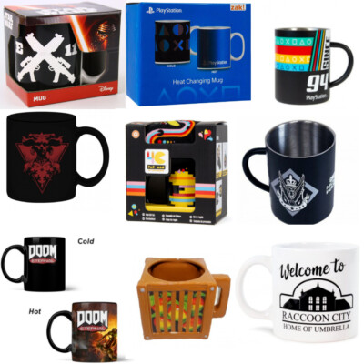 Merchandise Gaming Tassen Becher Teetasse Porzellan Stahl NEU Motiv zur Auswahl