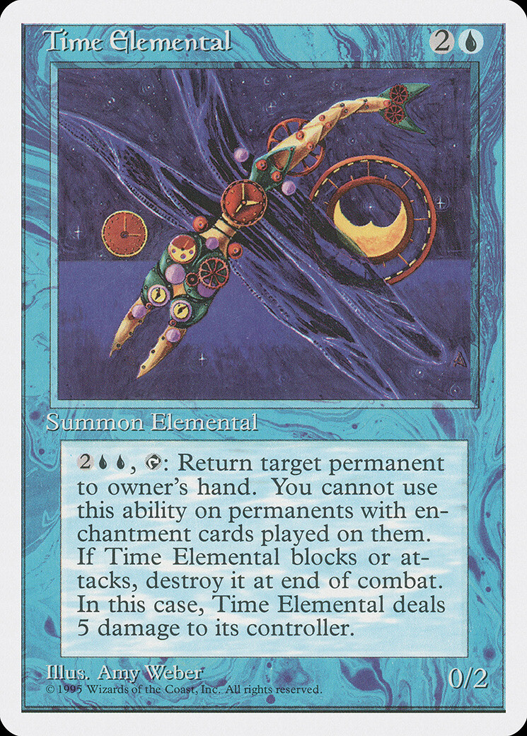 MTG Time Elemental Alternate 4th Edition Regular Rare for sale MTG Time Elemental Alternate 4th Edition Regular Rare for sale