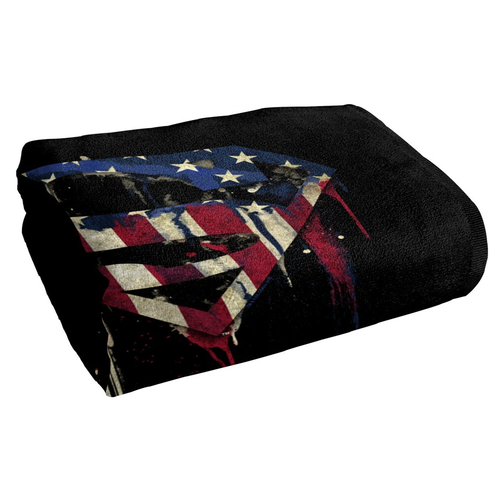 Superman Bleeding Shield Officially Licensed Beach Towel 30"x60"