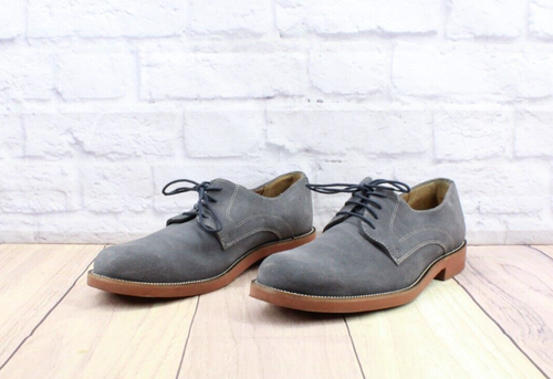Bostonian Men's Blue Gray Suede Oxford 