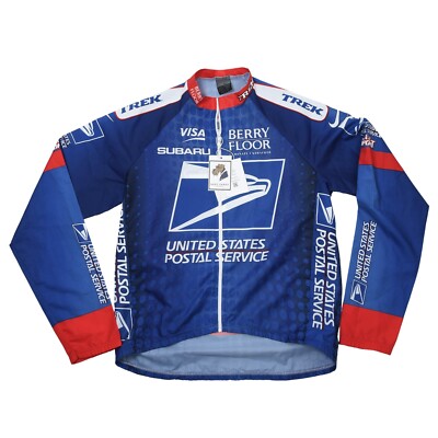 NIKE USPS Jacke Gr M Made in Italy 2000s Tour de France Cycling Jersey Trek Suba