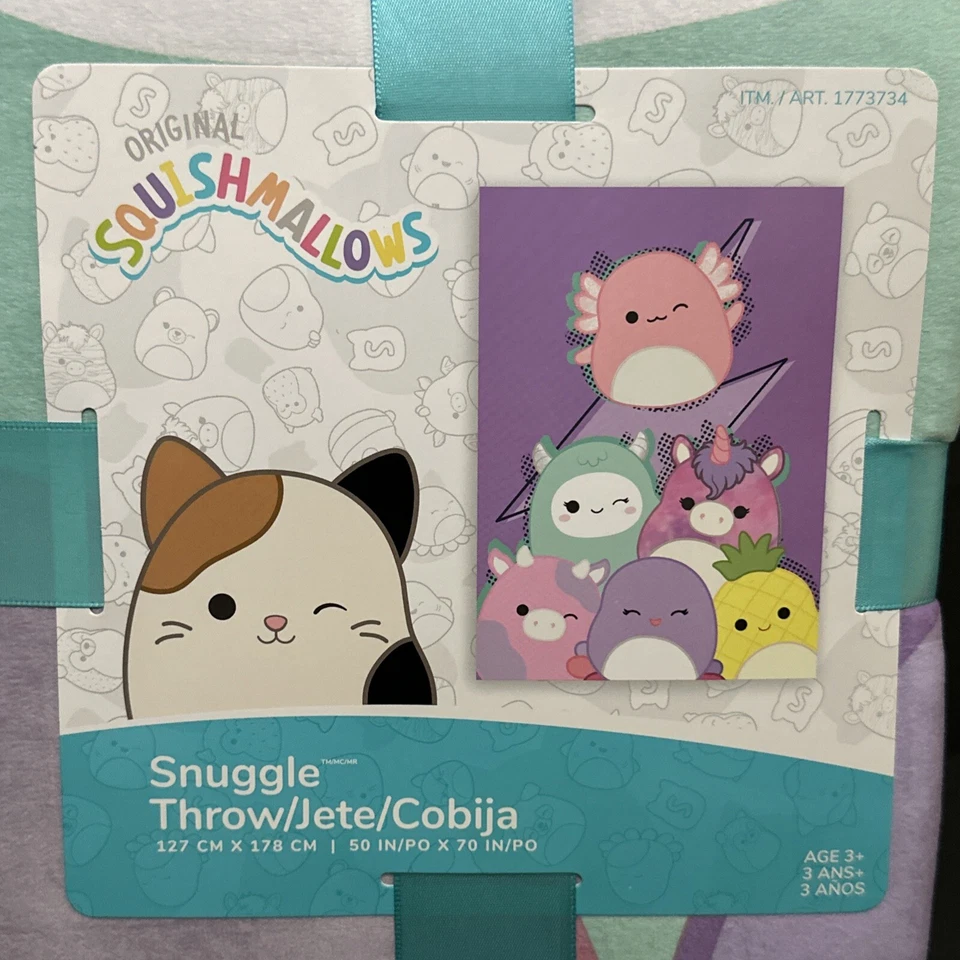 Squishmallows Kids Throw Blanket Super Soft and Squishy, 50 x 70 Inches - Image 2 of 4