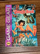 Jungle Book Sega Game Gear Genesis Instruction Manual Only
