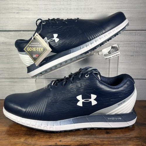 Gore-Tex Mens Spikeless Golf Shoes Navy 