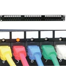 CAT6 110 Patch Panel 48 Port Rackmount w/LED Indicator