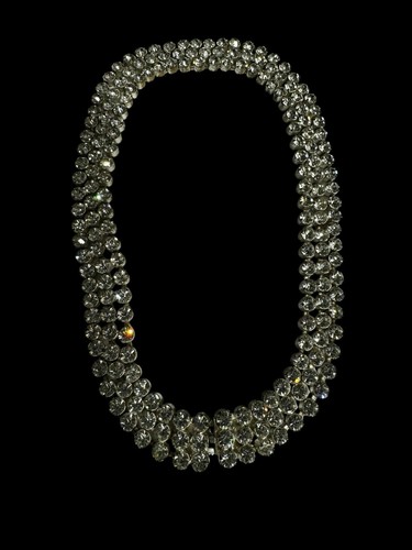 Czechoslovakia Neckless Rhinestones Crystals Retro - Picture 7 of 11