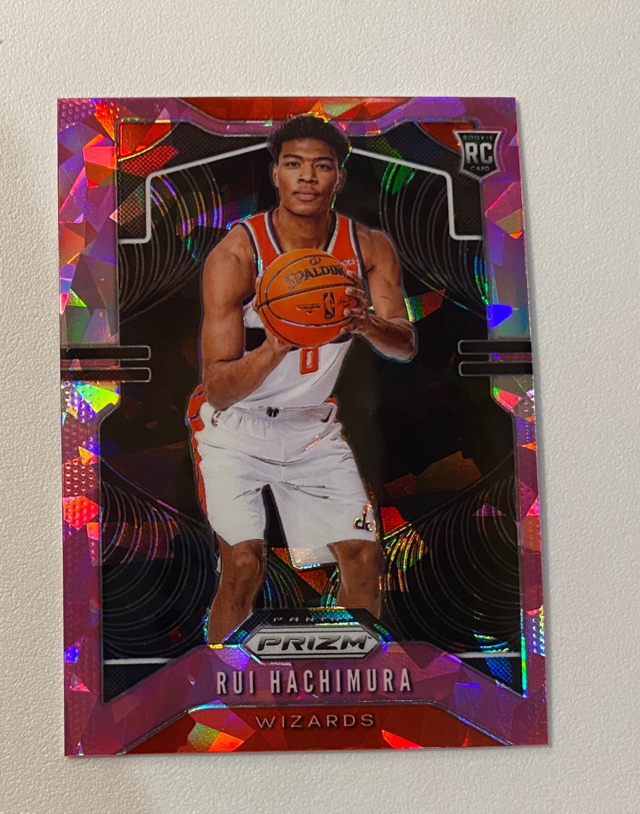 2019-20 Panini Prizm Prizms Pink Ice #255 Rui Hachimura Rookie Card RC #P706
