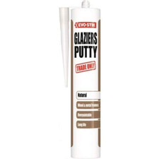 30614367 Glaziers Putty, Gun-Grade Acrylic Glazing Putty, Colour: Natural, Size: