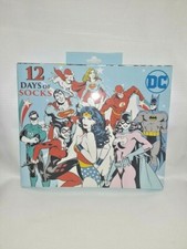 12 DAYS OF SOCKS DC Comics Characters Women's Shoe Size 4-10 NEW