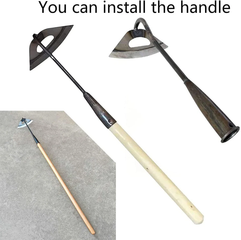 Gardening Tools Hollow Hoe, All-Steel Hardened Hollow Hoe, Sharp Edge Garden Wee - Image 2 of 4
