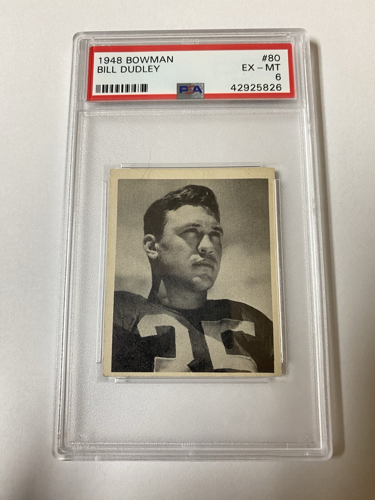 1948 Bowman Bill Dudley #80 PSA 6 EX-MT Rookie Card RC HOF William Detroit Lions