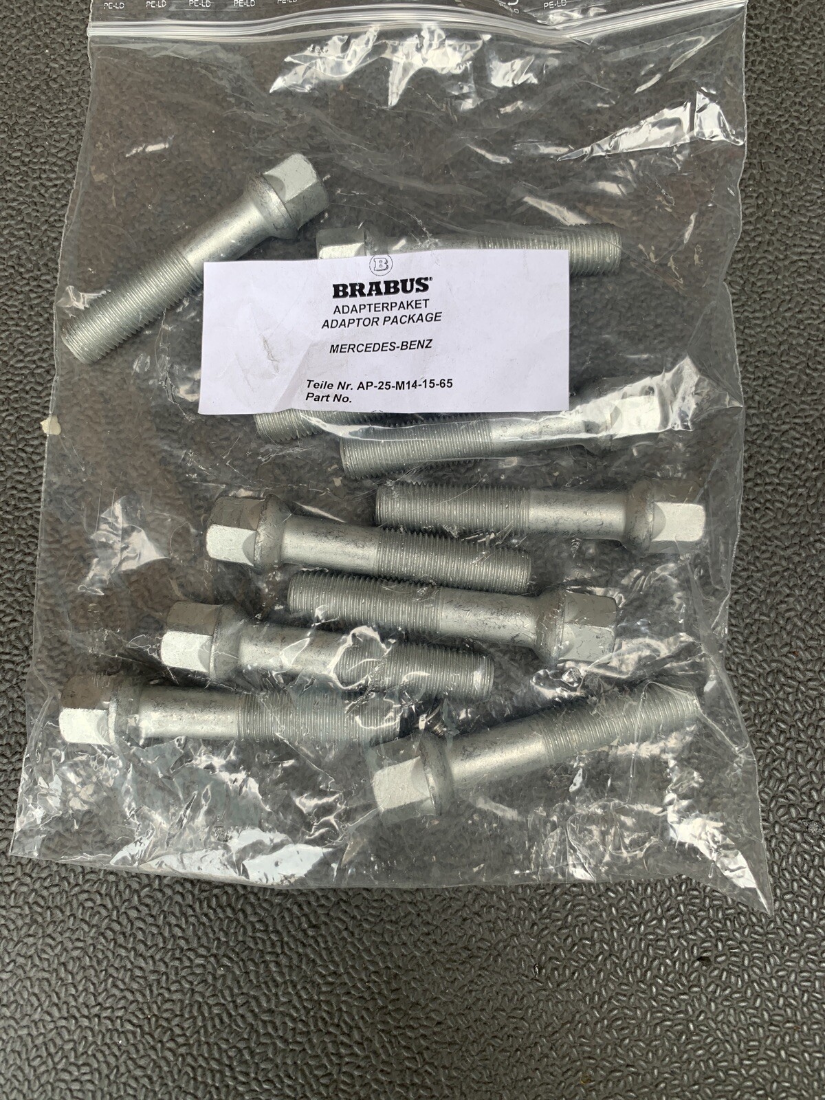 Brabus Wheel Lug Bolt 17 H 14 X 1.5 Long 65 MM Made In Germany Set Of 20 Pcs OEM