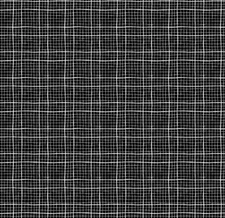 Feline Drive Fabric LES CHATS NOIR Checkmate Black - Fat Quarter (18"x22") FQ