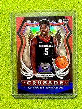 Anthony Edwards PRIZM ROOKIE CARD RED WHITE BLUE RC 2020 Panini Prizm CRUSADE SP