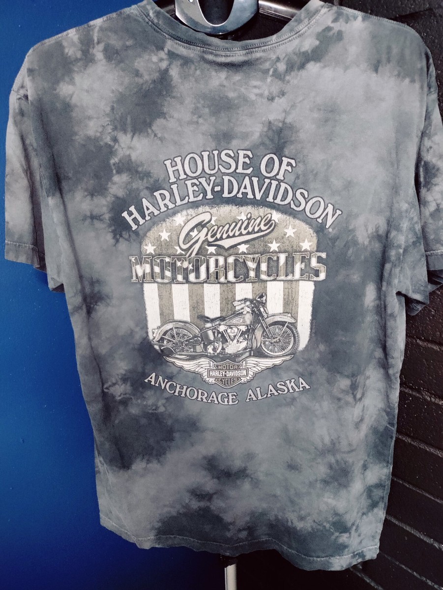 Harley-Davidson ANCHORAGE, ALASKA Tシャツ Harley Davidson Anchorage Alaska Tshirt Size Large Tie-dye | eBay