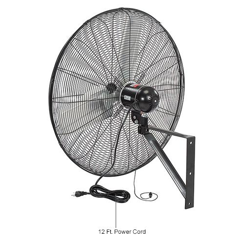 TPI CACU24-WO 24" Commercial Oscillating Fan Wall Mount 3200/3000/2800CFM 120V - Picture 4 of 9
