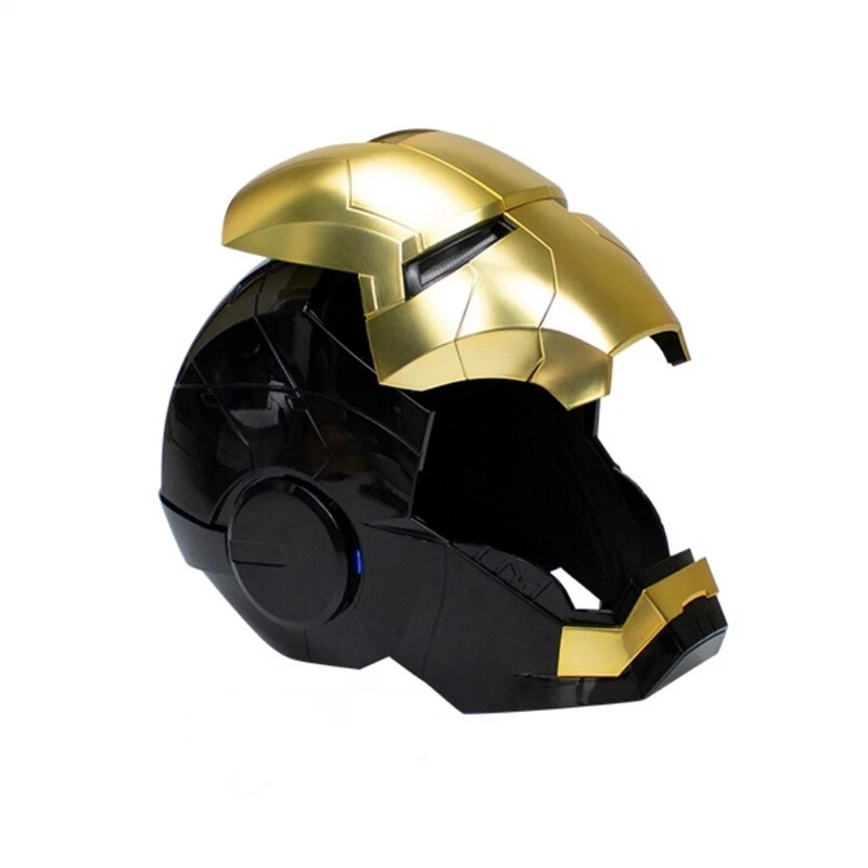 AutoKing Iron Man MK5 Máscara Casco Máscara Usable Control por Voz Negro y Dorado Adulto Foto 4 de 4