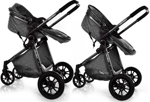 Baby Pram Buggy 3 in 1 Travel System Car Seat Folding Pushchair Reversible - Picture 115 of 117