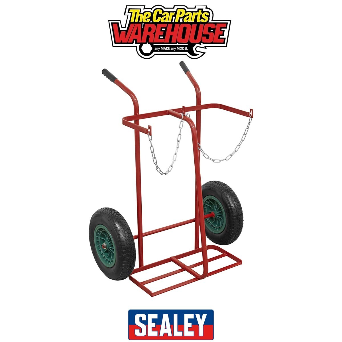 Sealey ST28P Welding 2-Bottle Trolley with Pneumatic Tyres