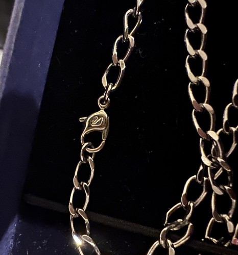 Swarovski The Skull Mens Necklace Stainless Steel Chain Black Silver 1111588 Box - Picture 22 of 24
