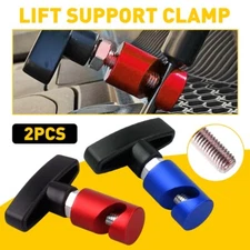 2X Universal Support Clamp Tool Aluminum Car Lift Support Clamp Hood Holder Red