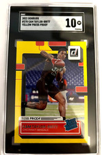 2022 Donruss Cam Taylor-Britt Rated Rookie Yellow Press Proof SGC 10 Gem Mint Be