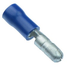 20 x Blue Male Bullet Insulated Crimp Terminal Connector