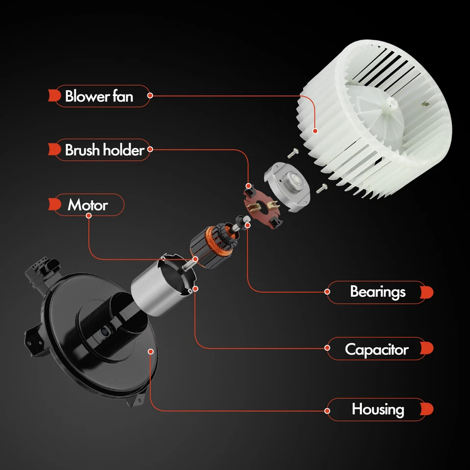 Ventilador de motor soplador de calefacción de aire acondicionado para Ford E-150 E-250 E-350 E-450 E-550 Super Duty Foto 4 de 4