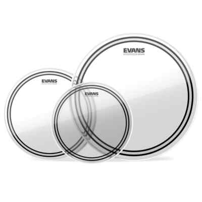 Evans EC2 Clear Drumhead Pack 10/12/16