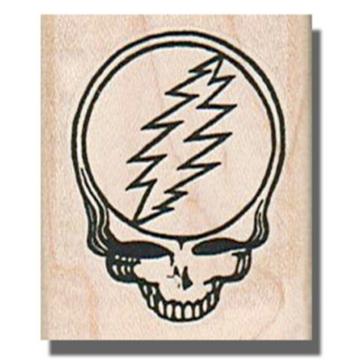 NEW Rubber Stamp, Grateful Dead Skull, Dead Head, Steal Your Face, Jerry Garcia
