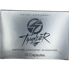 Thunder male enhancement natural energy booster 10 pills