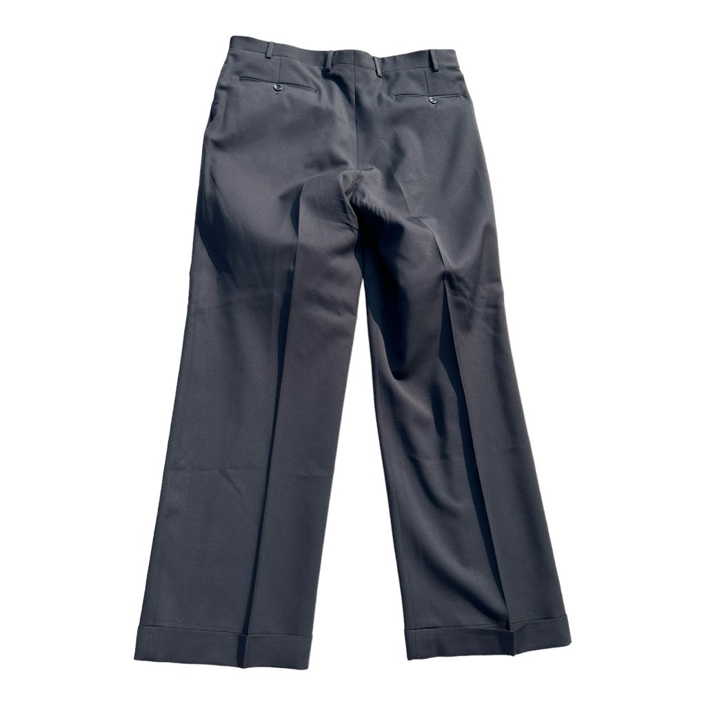 Canali Mens Dress Pants Blue Pockets 100% Wool Italy 36x29 View 2