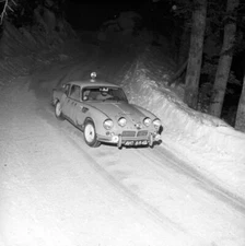 Simo Lampinen & Jyrki Ahava Triumph Spitfire Monte Carlo Rally 1965 Old Photo 1