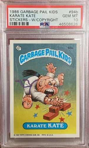 1986 GARBAGE PAIL KIDS PSA10 #94B KARATE KATE GEM MINT - Picture 1 of 2