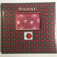 Christmas Instant Scrapbook Album 12x12 Pre-Designed Pages Photos Protectors