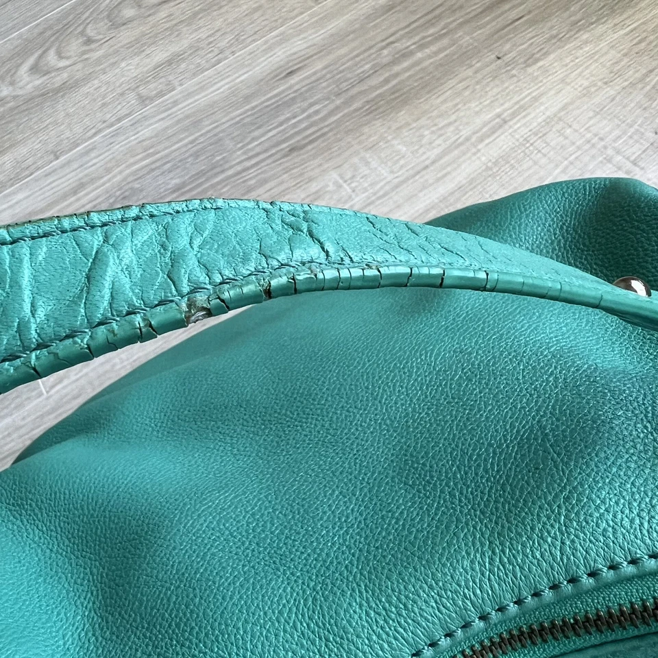 Bolso de Hombro Kate Spade Cobble Hill Finley Bolso de Mano Cuero Guijarro Verde azulado Foto 3 de 4