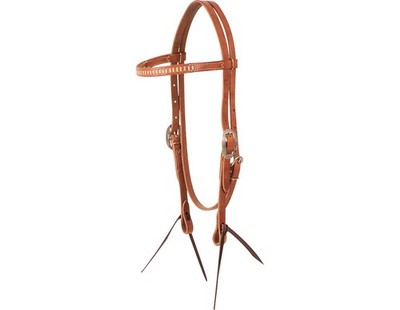 Martin Saddlery Headstall Browband Rawhide Lacing Natural HB23RL