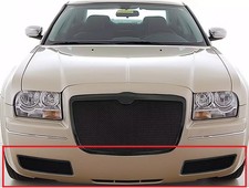 Aps Lower Grille Overlay Fits 2005-2010 Chrysler 300 W Fog Lights Fully Covered
